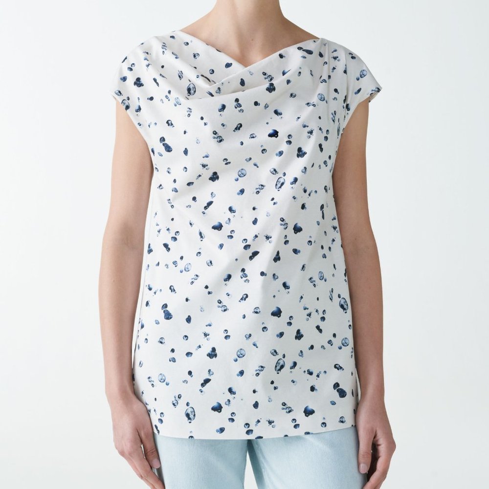 COS ORGANIC COTTON TUNIC TOP Size Small NWT